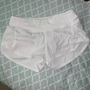 White lululemon shorts